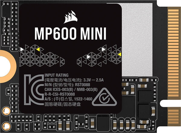 UNIDAD DE ESTADO SOLIDO INTERNO CORSAIR MP600  MINI 2TB M.2 2230 NVME PCIE GEN X4 LECTURA 7000MB/S  ESCRIT  6200MB/S CSSD-F2000GBMP600MNR2 UNIDAD DE ESTADO SOLIDO INTERNO CORSAIR MP600  MINI 2TB M.2 2230 NVME PCIE GEN X4 LECTURA 7000MB/S  ESCRIT  6200MB/S CSSD-F2000GBMP600MNR2